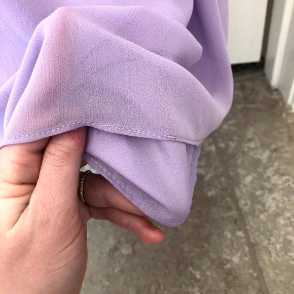 Watters & Watters Lavender/Lilac Long Dress size 2 - Picture 6 of 9